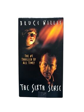 The Sixth Sense VHS Tape – M. Night Shyamalan Classic Thriller (Bruce Willis)